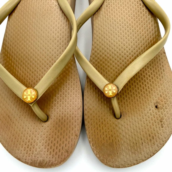 Tory Burch Miller Wedge Flip Flops - Picture 3 of 4